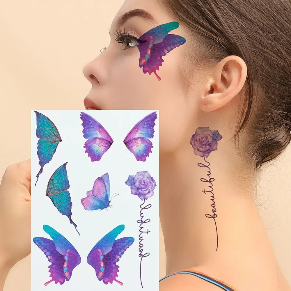 Butterfly Temporary Tattoos New Design Creative Face Tattoos For Women Professional Decorations Stickers
Butterfly Temporary Tattoos New Design Creative Face Tattoos For Women Professional Decorations Stickers