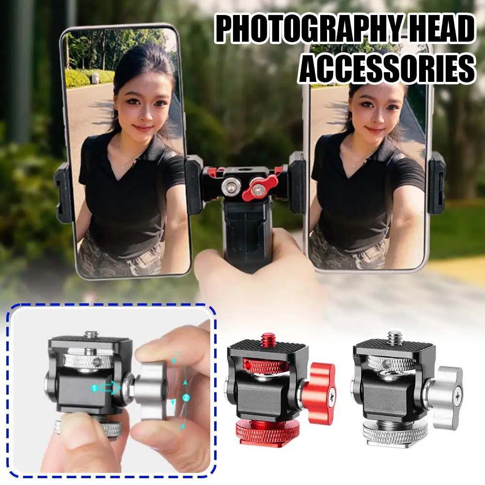 Adjustable Camera Monitors Mount Hot Shoe Bracket Standard 1/4in 360 with Lock 180 Rotation Secure Thumbscrew Tilt C1T7
Adjustable Camera Monitors Mount Hot Shoe Bracket Standard 1/4in 360 with Lock 180 Rotation Secure Thumbscrew Tilt C1T7
