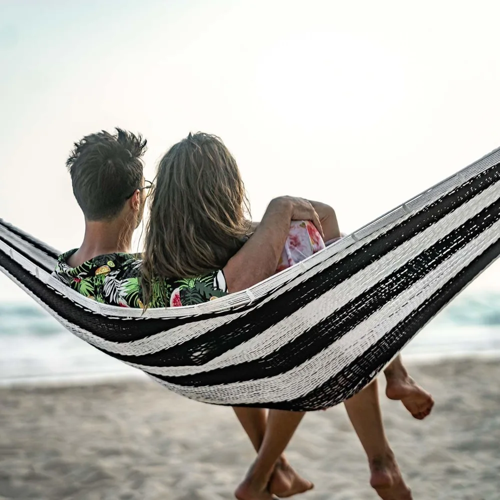 Handwoven Mayan Hammock, 10.5 FT Soft Rope Double Hammocks, Portable Outdoor Hammock with Carry Bag, 2 Straps
Handwoven Mayan Hammock, 10.5 FT Soft Rope Double Hammocks, Portable Outdoor Hammock with Carry Bag, 2 Straps