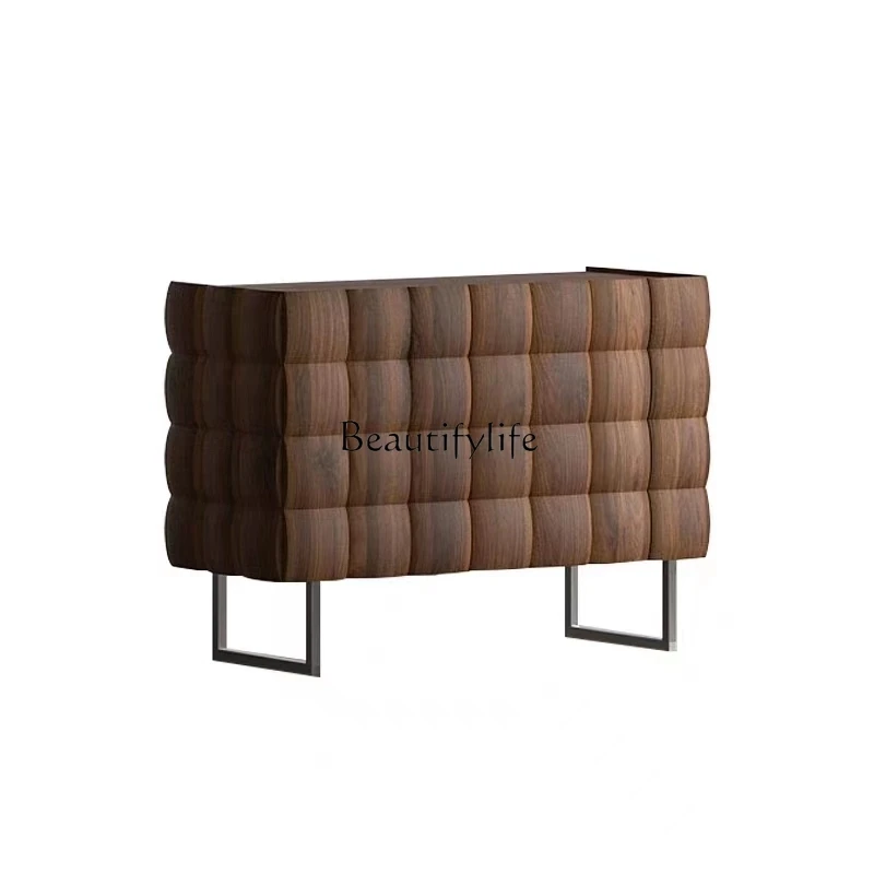 Nordic simple square shape dining side cabinet entrance entrance cabinet walnut
Nordic simple square shape dining side cabinet entrance entrance cabinet walnut
