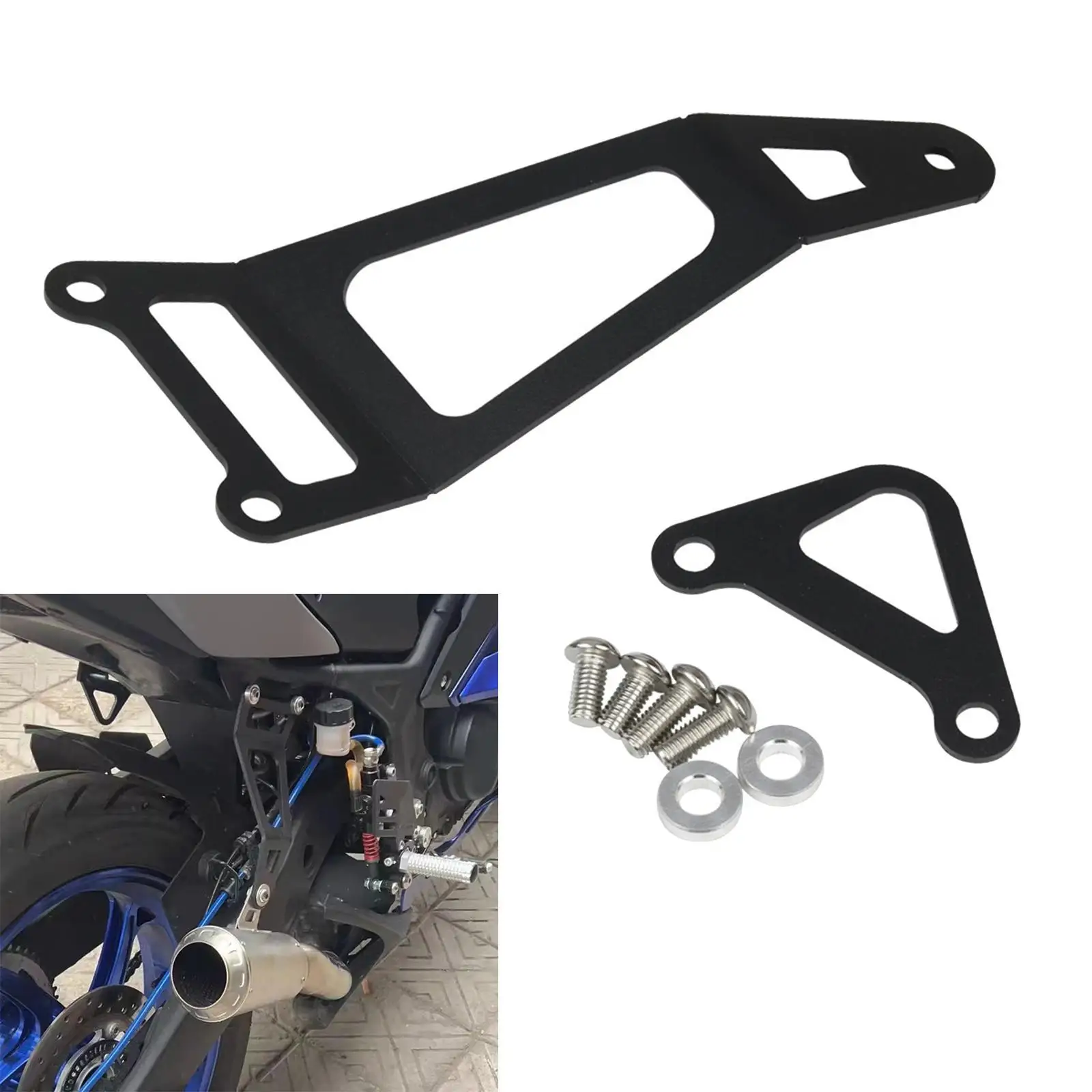 Rear Foot Pegs Rest Blanking Plates Stable Accessories Professional Upgrade Muffler Pipe Bracket Iron Motorcycle Exhaust Hanger
Rear Foot Pegs Rest Blanking Plates Stable Accessories Professional Upgrade Muffler Pipe Bracket Iron Motorcycle Exhaust Hanger