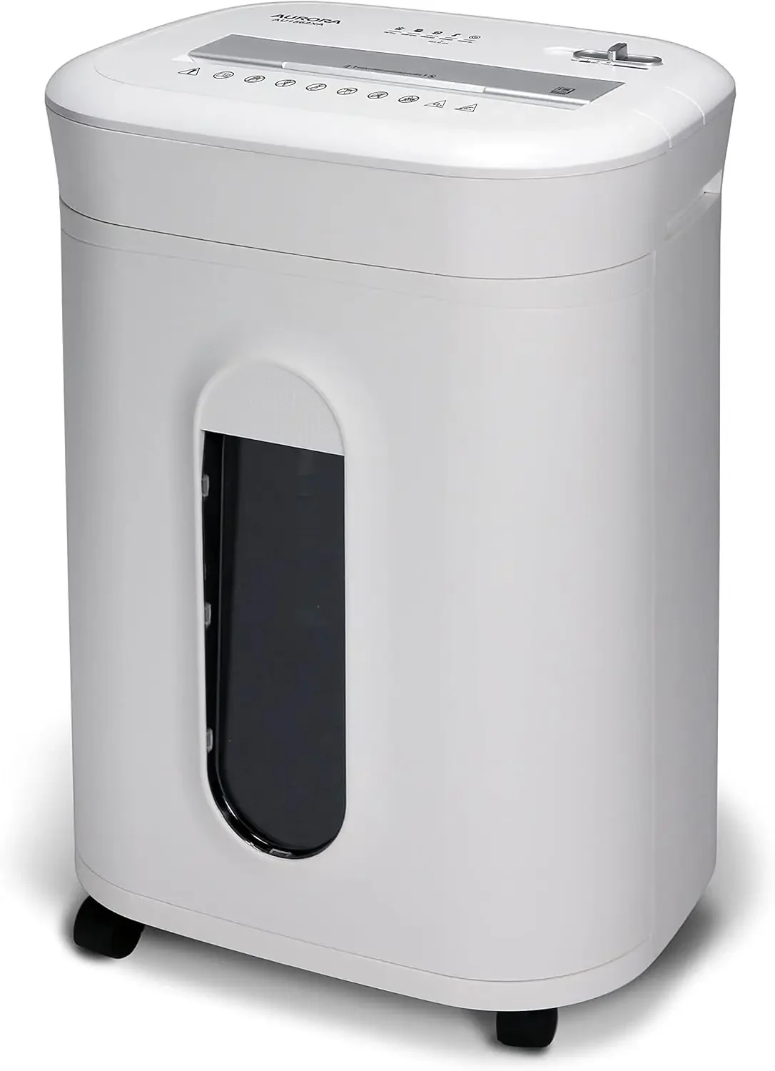 Heavy Duty 15-Sheet Crosscut Shredder, 60 Min Run Time, 6-Gallon Pullout Basket, White
Heavy Duty 15-Sheet Crosscut Shredder, 60 Min Run Time, 6-Gallon Pullout Basket, White