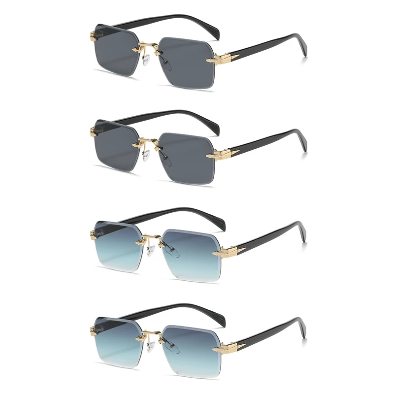 4-Pack Trendy Sunglasses Assorted Colors Versatile Street Style Fashionable Driving Travel Wear New Edgeless Frame Sunglasses
4-Pack Trendy Sunglasses Assorted Colors Versatile Street Style Fashionable Driving Travel Wear New Edgeless Frame Sunglasses