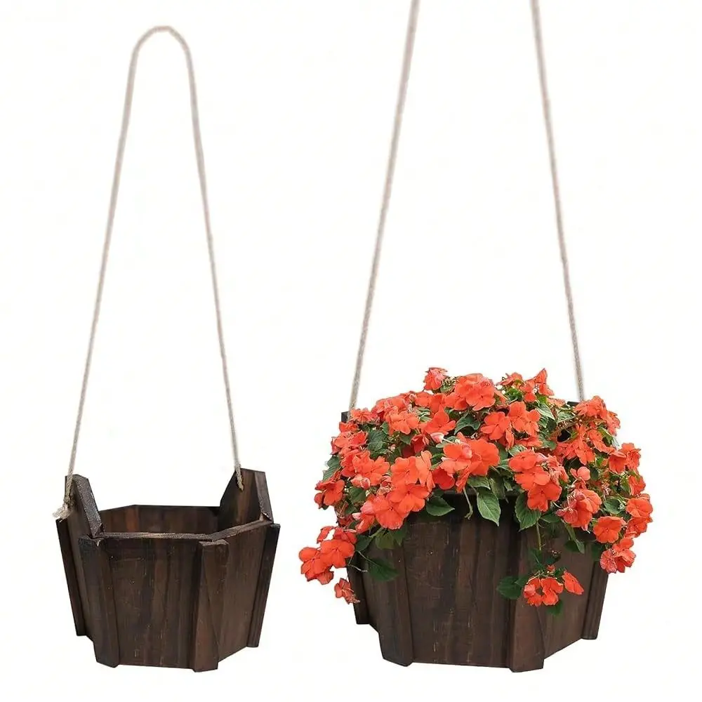 Hanging Planters For Outdoor Plants Indoor Use Gift For Moms, Plant Lovers, Housewarming Thickened Wood Hanging Baskets For Pla
Hanging Planters For Outdoor Plants Indoor Use Gift For Moms, Plant Lovers, Housewarming Thickened Wood Hanging Baskets For Pla