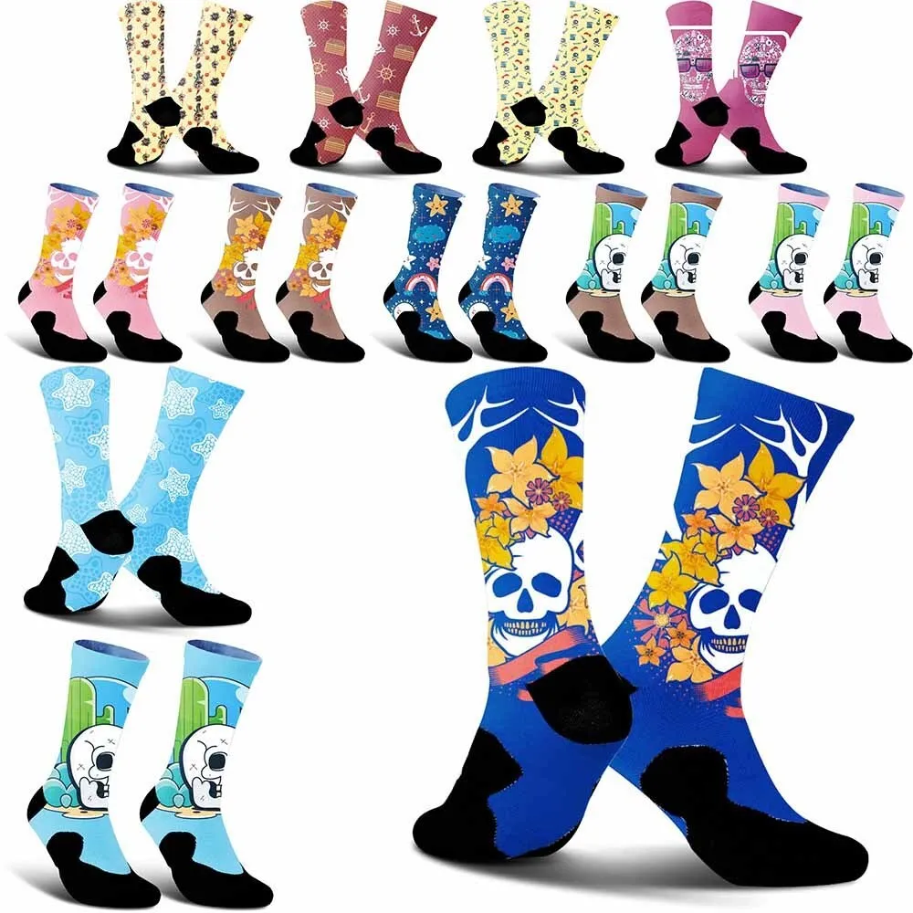 For trendy cyclists: Quick - drying, breathable socks with skull and floral prints for comfort and personal style.
For trendy cyclists: Quick - drying, breathable socks with skull and floral prints for comfort and personal style.