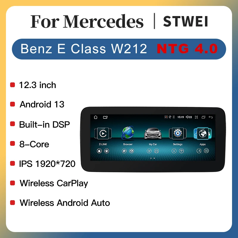 For Mercedes Benz E Class W212 NTG4.0 12.30inch Screen Car Multimedia Wireless Android Auto CarPlay Car Radio Video Player GPS
For Mercedes Benz E Class W212 NTG4.0 12.30inch Screen Car Multimedia Wireless Android Auto CarPlay Car Radio Video Player GPS