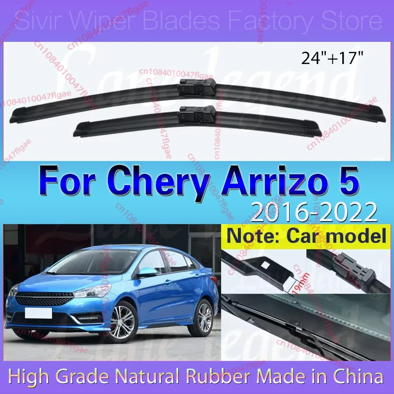Car Front Wiper Blades For Chery Arrizo 5 2016 - 2022 2021 2020 2019 2018 Windshield Windscreen Clean Window Accessories 24"+17"
Car Front Wiper Blades For Chery Arrizo 5 2016 - 2022 2021 2020 2019 2018 Windshield Windscreen Clean Window Accessories 24"+17"