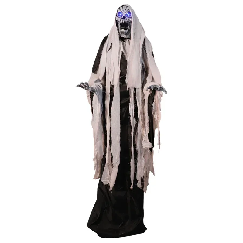 6.5ft high electric luminous sounding demon body can lift Halloween animated big ghost HOT SALES
6.5ft high electric luminous sounding demon body can lift Halloween animated big ghost HOT SALES