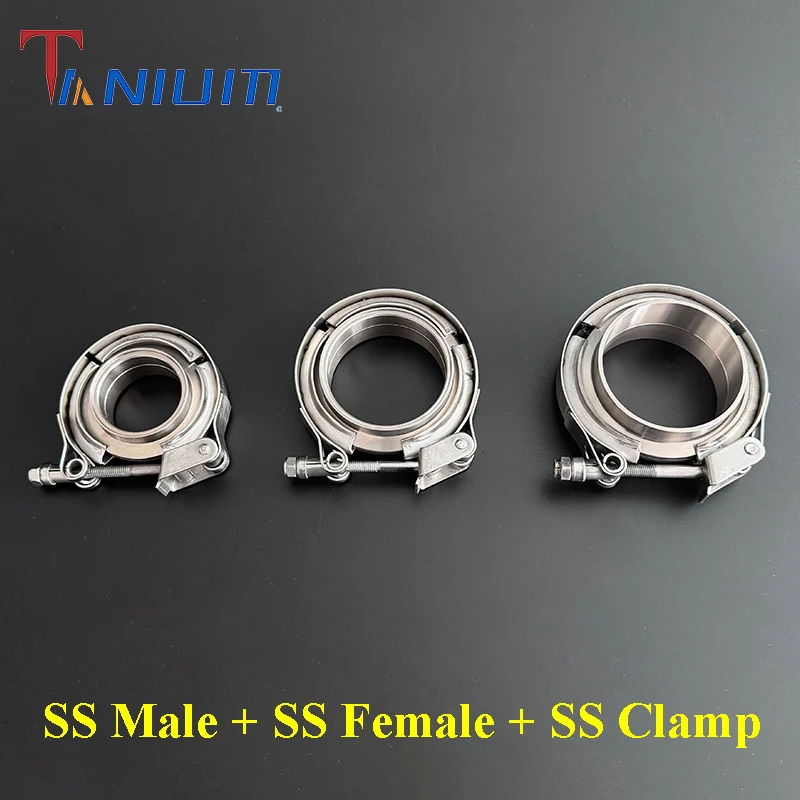 High Quality Stainless Steel V-Band Set (1 SS Male + 1 SS Female + 1 SS Clamp)Flanges Set Standard Type V-Band Pipe for Cars
High Quality Stainless Steel V-Band Set (1 SS Male + 1 SS Female + 1 SS Clamp)Flanges Set Standard Type V-Band Pipe for Cars