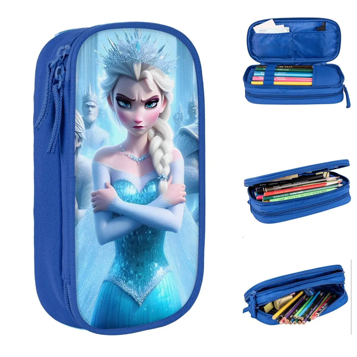 Elsa Cute Cartoon Frozen Pencil Case Fantasy Pencil Pouch Pen Box for Student Large Storage Bags Office Gifts Accessories
Elsa Cute Cartoon Frozen Pencil Case Fantasy Pencil Pouch Pen Box for Student Large Storage Bags Office Gifts Accessories