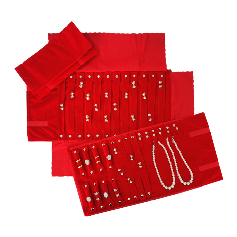 Jewelry Roll Bag Necklace Ring Pendant Bag Red Velvet Jewelry Travel Bag Necklace Display Bag
Jewelry Roll Bag Necklace Ring Pendant Bag Red Velvet Jewelry Travel Bag Necklace Display Bag