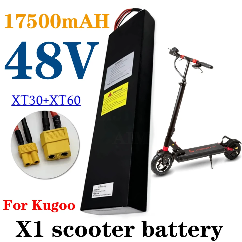 48V battery for Kugoo scooter 17.5Ah X1/X1Plus scooter 13s5p lithium battery pack with BMS
48V battery for Kugoo scooter 17.5Ah X1/X1Plus scooter 13s5p lithium battery pack with BMS