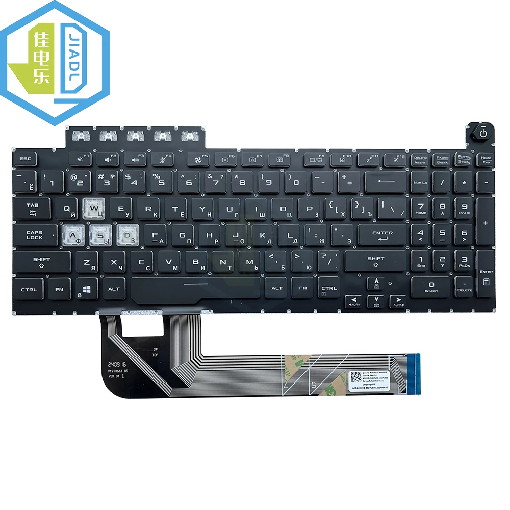 RU RGB клавиатура с подсветкой для ноутбука ASUS TUF Gaming FA506 FX506 FA706 FX706 новая клавиатура
RU RGB клавиатура с подсветкой для ноутбука ASUS TUF Gaming FA506 FX506 FA706 FX706 новая клавиатура