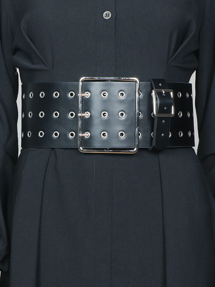 Three Layer Hole Rivet Wide Waist Belts Women Black Coffee Street Ladies Dress Waisrtbands Vintage Y2k Cinturones Para Hombre
Three Layer Hole Rivet Wide Waist Belts Women Black Coffee Street Ladies Dress Waisrtbands Vintage Y2k Cinturones Para Hombre
