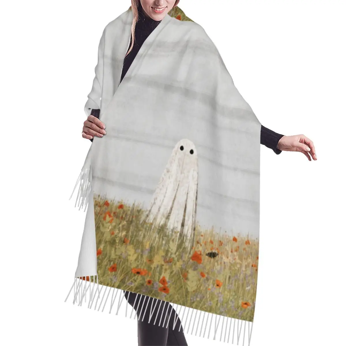 Модный шарф с кисточками Walter In The Poppyfield на заказ, женские зимне-осенние теплые шали, женские шарфы с призраками ужасов на Хэллоуин
Модный шарф с кисточками Walter In The Poppyfield на заказ, женские зимне-осенние теплые шали, женские шарфы с призраками ужасов на Хэллоуин