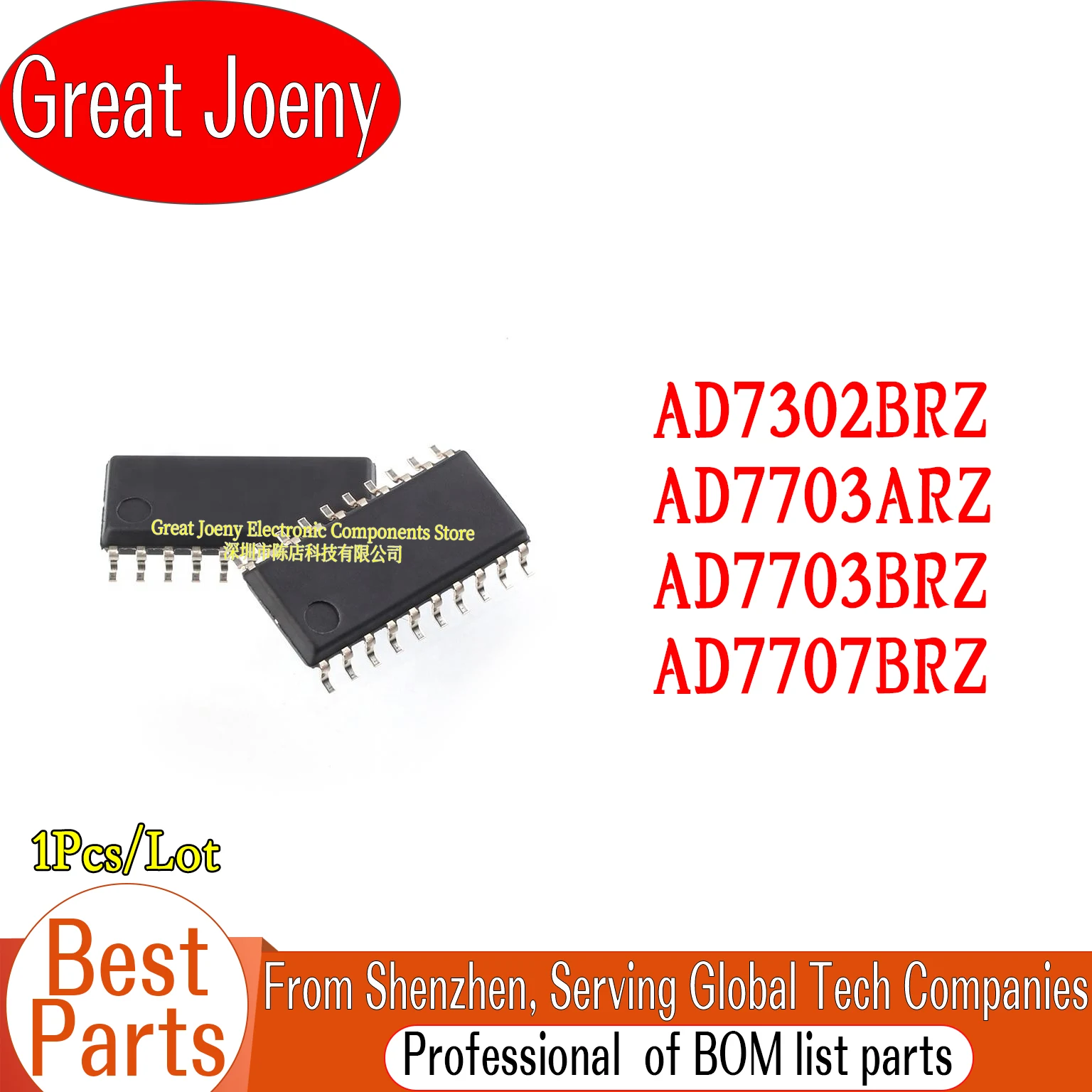 100% New Original AD7302BRZ AD7703ARZ AD7703BRZ AD7707BRZ IC Chipset SOP-20
100% New Original AD7302BRZ AD7703ARZ AD7703BRZ AD7707BRZ IC Chipset SOP-20