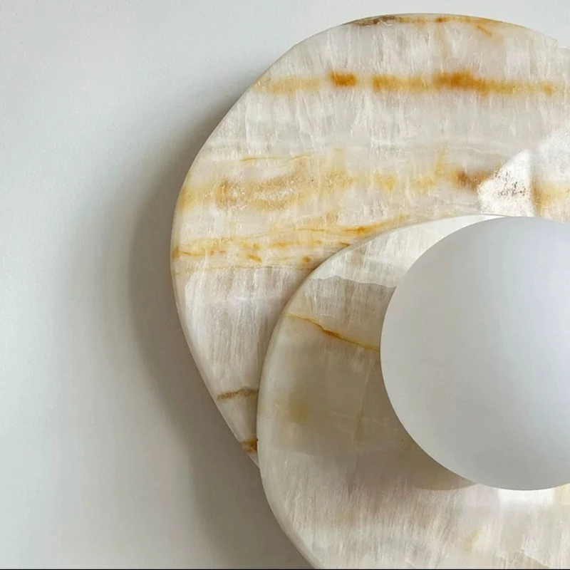Wabi Sabi Natural Jade Wall Lamp, Designer Style for Villa & Model Room, Entryway Light, Background Wall & Aisle Light
Wabi Sabi Natural Jade Wall Lamp, Designer Style for Villa & Model Room, Entryway Light, Background Wall & Aisle Light