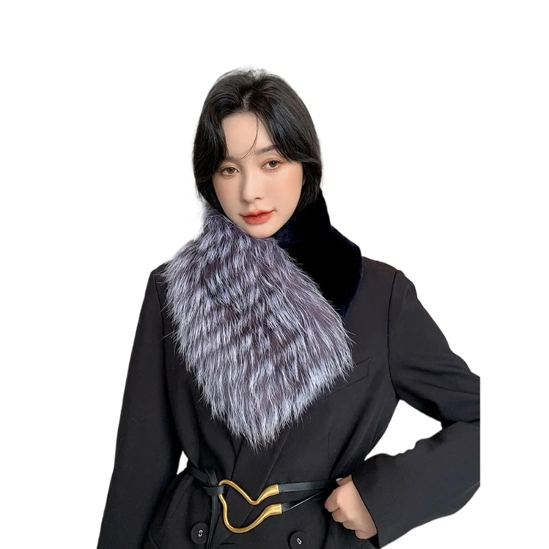 Luxury Fox Rex Rabbit Fur Scarf Winter Warm Shawl Women Soft Fur Collar Fashion Neck Wrap
Luxury Fox Rex Rabbit Fur Scarf Winter Warm Shawl Women Soft Fur Collar Fashion Neck Wrap