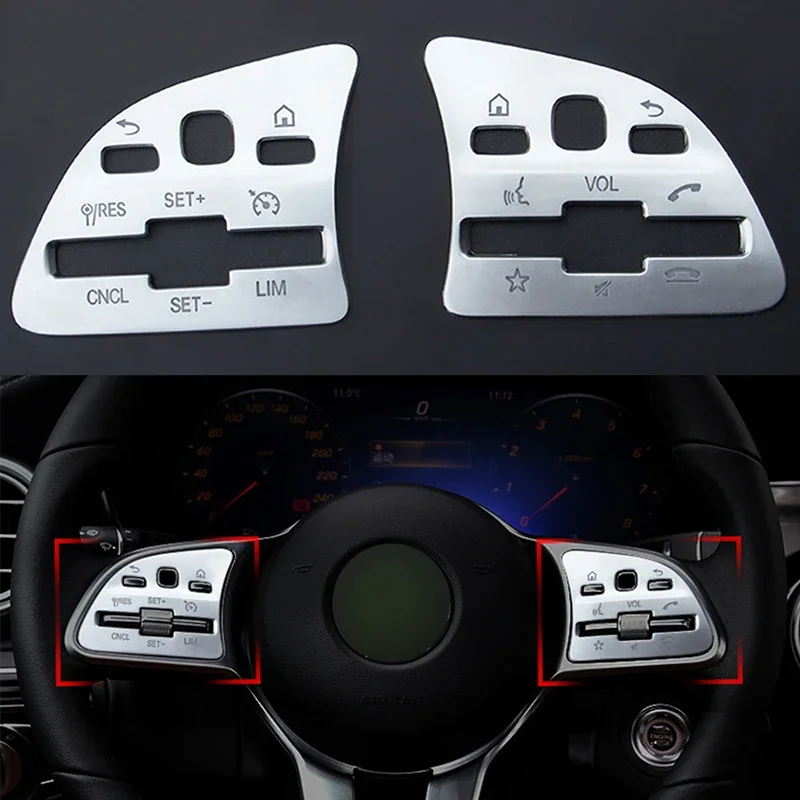 Car Steering Wheel Button Switch Panel Cover Trim LHD For Mercedes Benz A C E Class GLB GLC GLE W177 W205 W213 W247 W167 19-20
Car Steering Wheel Button Switch Panel Cover Trim LHD For Mercedes Benz A C E Class GLB GLC GLE W177 W205 W213 W247 W167 19-20