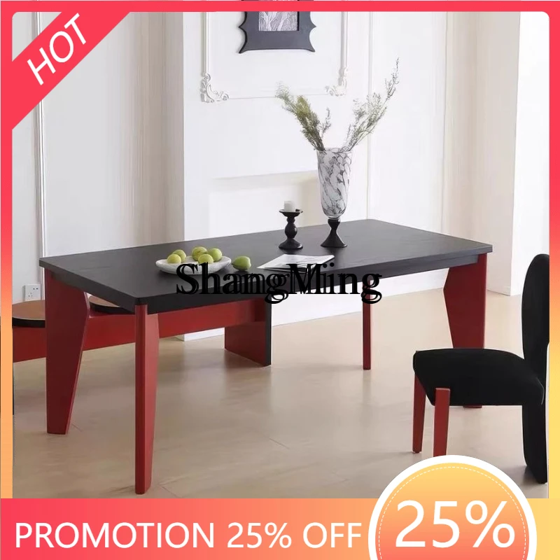 SM medieval solid wood dining table creative negotiation table simple modern personalized desk
SM medieval solid wood dining table creative negotiation table simple modern personalized desk