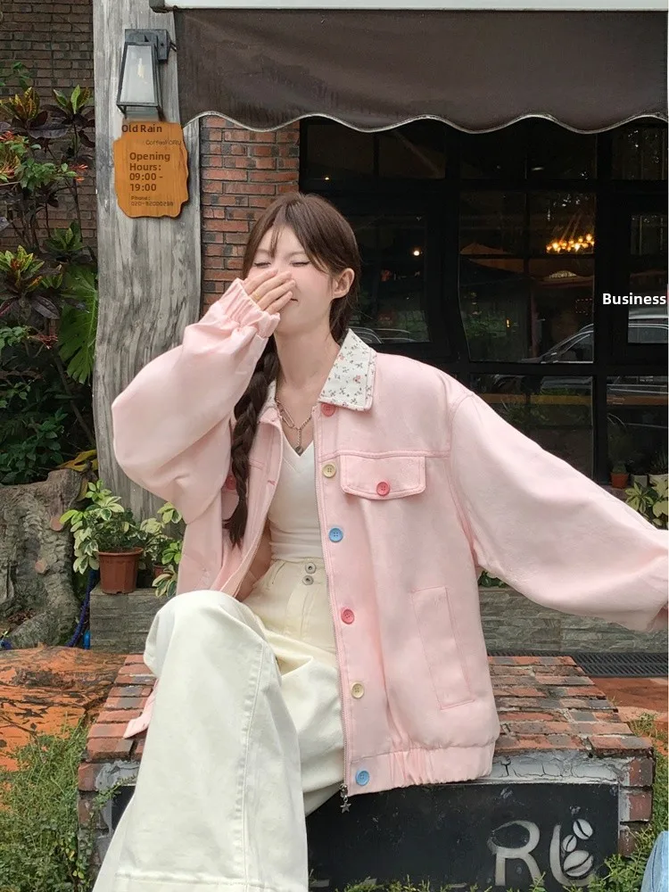 American Sweet Style Long Sleeve Jacket Women's 2026 Summer New Design Sensation Small Audience Color Collision Open Cardigan...
American Sweet Style Long Sleeve Jacket Women's 2026 Summer New Design Sensation Small Audience Color Collision Open Cardigan...