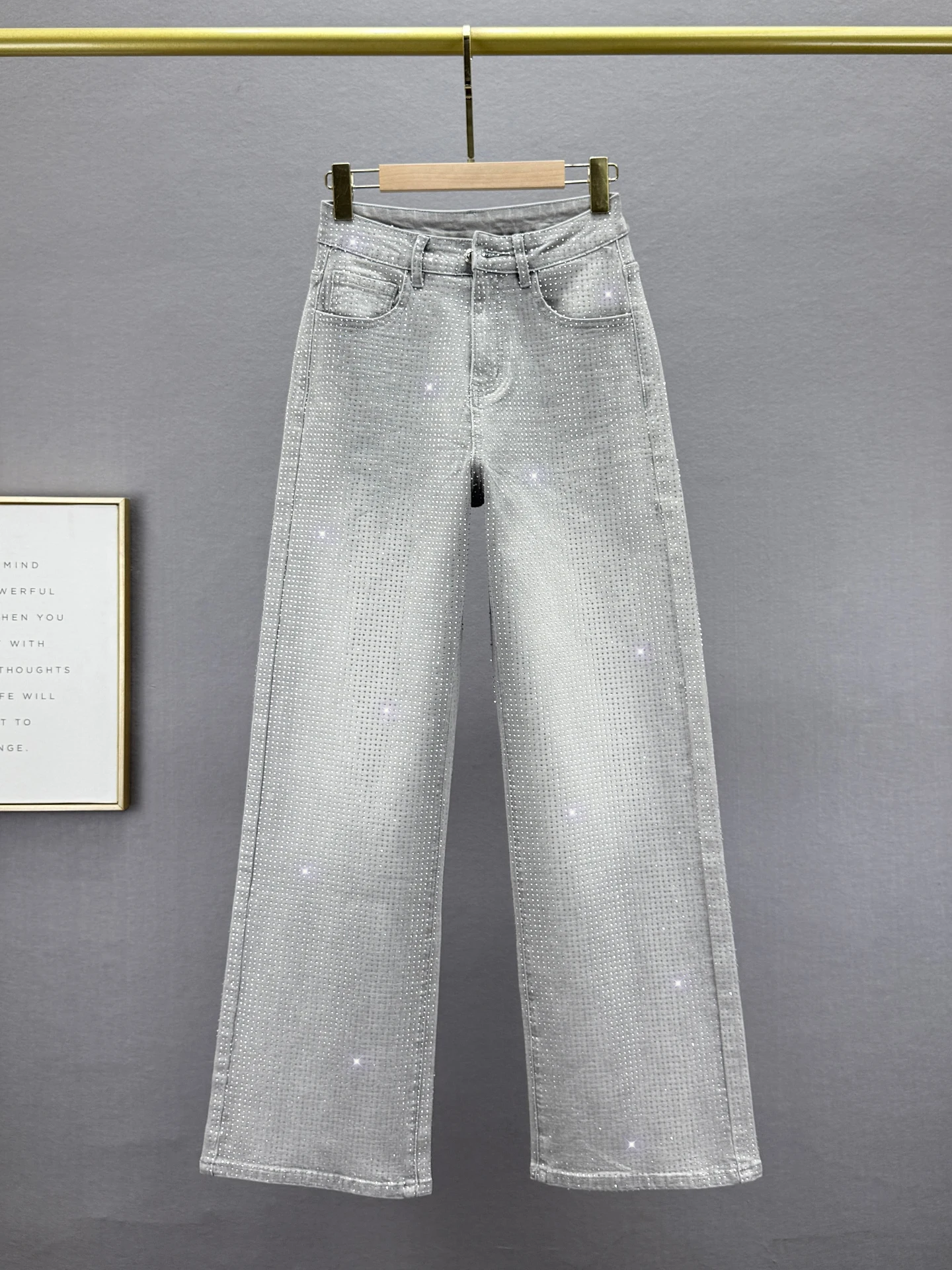 Tianxing Rhinestone Denim High Waist Loose Women's Jeans Spring 2026 New Sle Long Wide Leg Pants European Heavy Work
Tianxing Rhinestone Denim High Waist Loose Women's Jeans Spring 2026 New Sle Long Wide Leg Pants European Heavy Work
