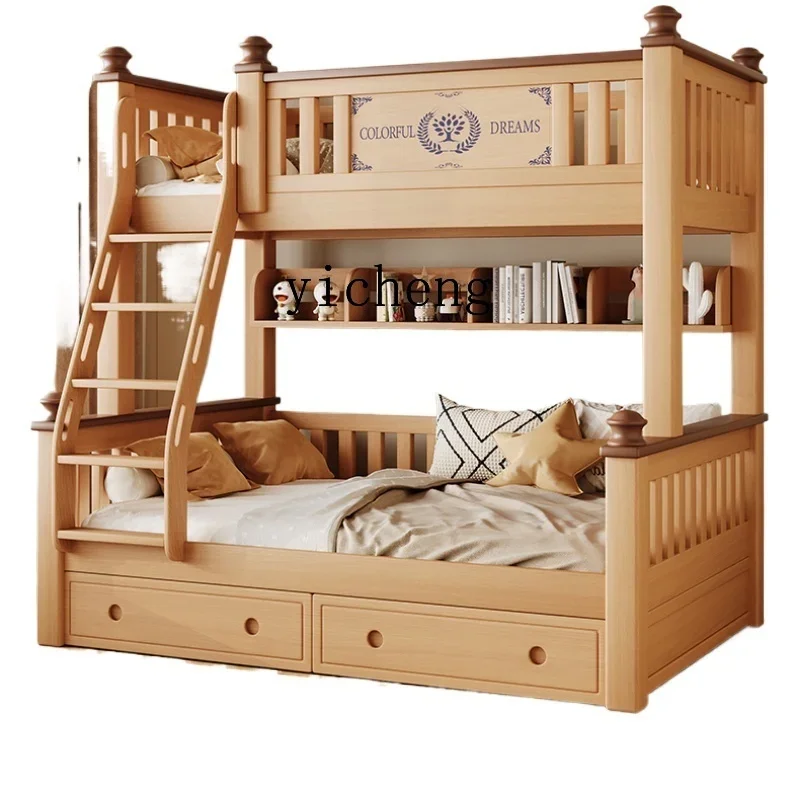 Bunk Bed Solid Wood Adult's Bed Height-Adjustable Bed Mother and Child Children's Upper and Lower Bunk
Bunk Bed Solid Wood Adult's Bed Height-Adjustable Bed Mother and Child Children's Upper and Lower Bunk