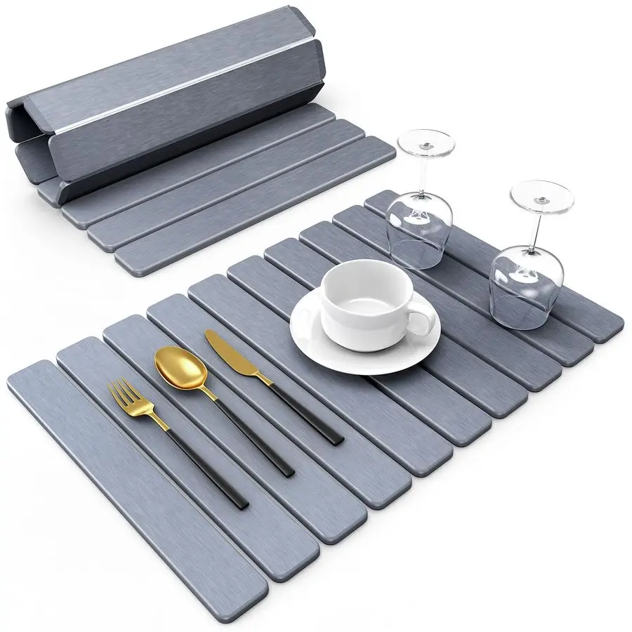 Каменный коврик для сушки посуды на кухонную столешницу, 24x16 дюймов, складной, быстросохнущий, супервпитывающий, из диатомитовой земли
Каменный коврик для сушки посуды на кухонную столешницу, 24x16 дюймов, складной, быстросохнущий, супервпитывающий, из диатомитовой земли