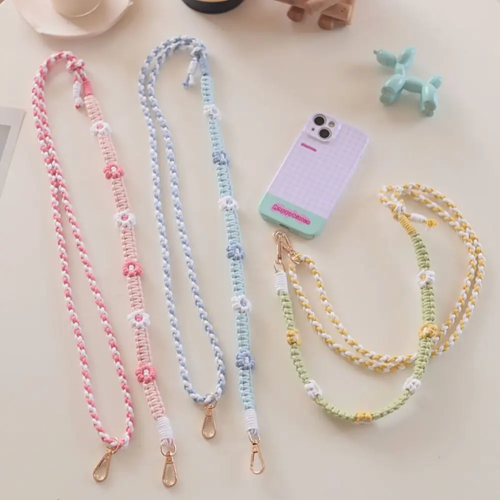 Braided Mobile Phone Lanyard Daisy Flower Bohemian Neck Strap Adjustable Crochet Macrame Mobile Phone Crossbody Strap
Braided Mobile Phone Lanyard Daisy Flower Bohemian Neck Strap Adjustable Crochet Macrame Mobile Phone Crossbody Strap