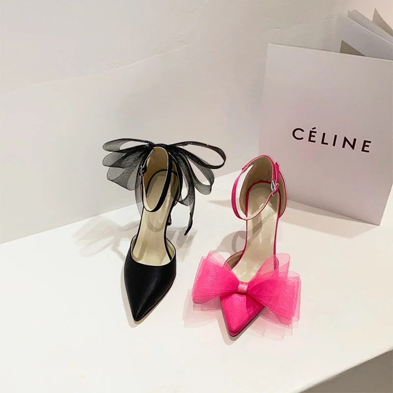 ZOOKERLIN Summer Pointed Silk Lace Women's Sandals Stiletto High Heels Buckle Solid Color Fashion Elegant Dress Shoes Size 35-40
ZOOKERLIN Summer Pointed Silk Lace Women's Sandals Stiletto High Heels Buckle Solid Color Fashion Elegant Dress Shoes Size 35-40