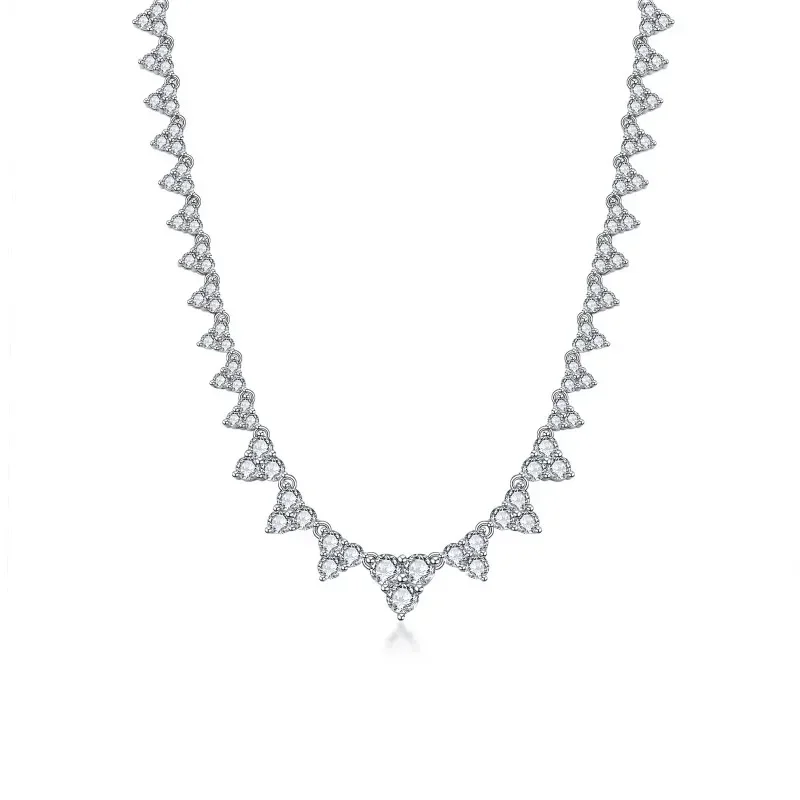 KEEP YES 9.2ct Moissanite Diamond Tennis Banquet Necklace with GRA Certificate 2-4mm 925 Sterling Silver Neck Chain for Women
KEEP YES 9.2ct Moissanite Diamond Tennis Banquet Necklace with GRA Certificate 2-4mm 925 Sterling Silver Neck Chain for Women