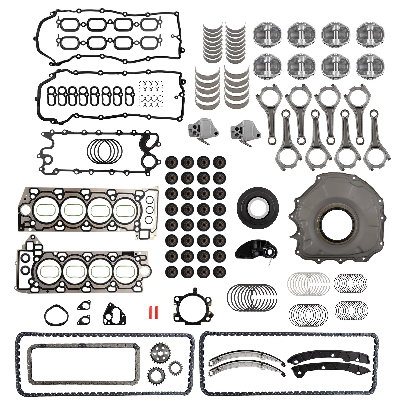 Engine Rebuild Set w/ Rods & Piston & Timing For Ranger Rover Jaguar AJ133 5.0L
Engine Rebuild Set w/ Rods & Piston & Timing For Ranger Rover Jaguar AJ133 5.0L