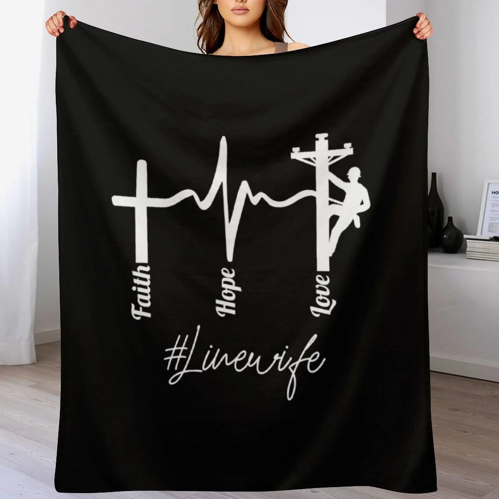 gift for lineman wife Throw Blanket Warm Throw Blanket Gift for Anniversary
gift for lineman wife Throw Blanket Warm Throw Blanket Gift for Anniversary