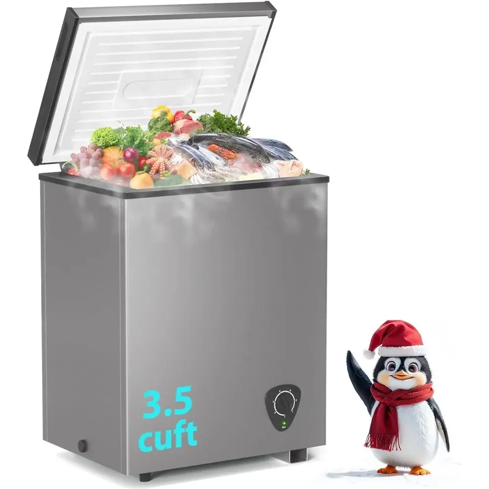 3.5 Cu. Ft. Compact Refrigerator with Removable Basket, 7-Temp Control, Energy-Efficient, Quiet Operation for Kitchen or Office,
3.5 Cu. Ft. Compact Refrigerator with Removable Basket, 7-Temp Control, Energy-Efficient, Quiet Operation for Kitchen or Office,