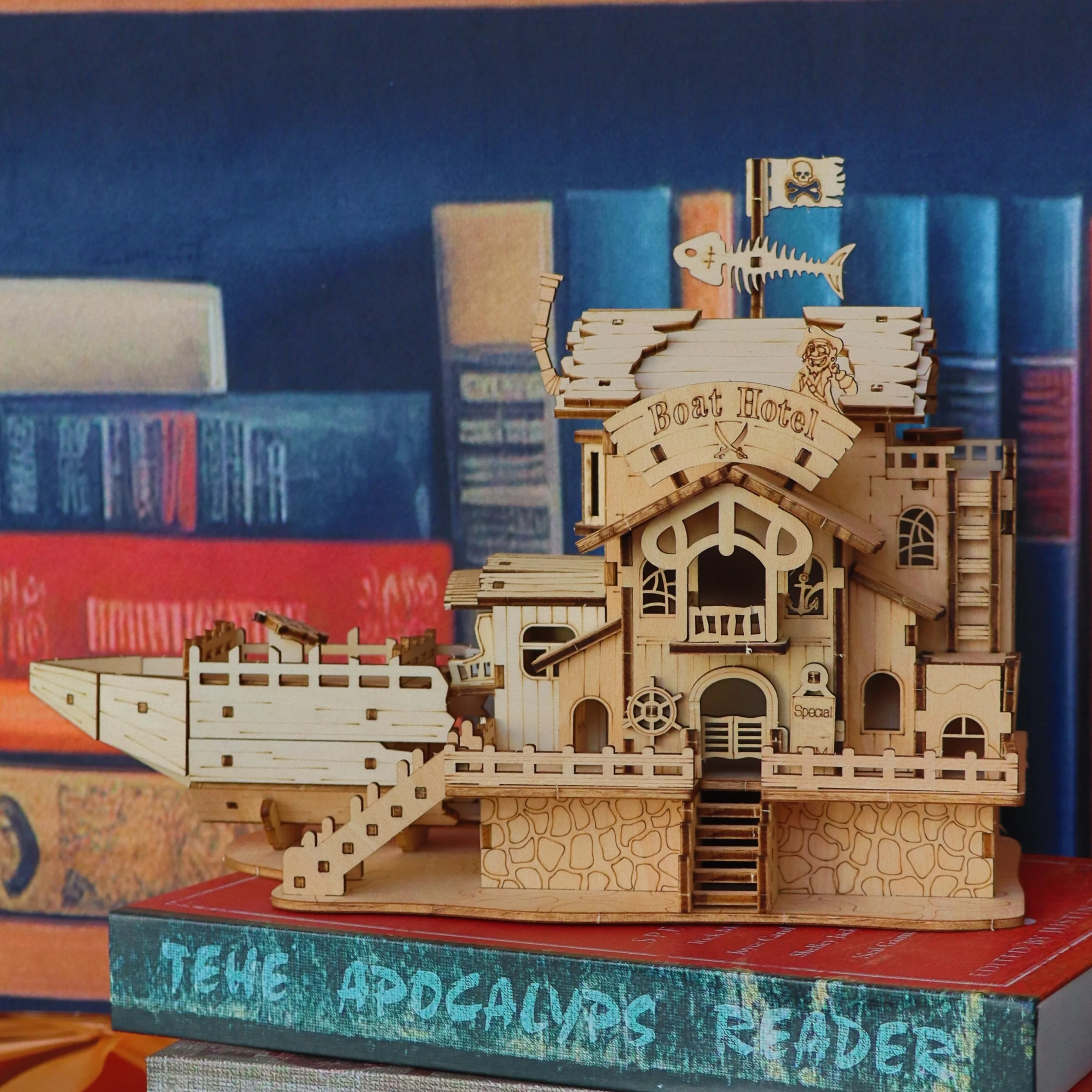 3D wooden pirate ship puzzle model, creative shipbuilding set, wooden block toy combination, Halloween Christmas gift
3D wooden pirate ship puzzle model, creative shipbuilding set, wooden block toy combination, Halloween Christmas gift