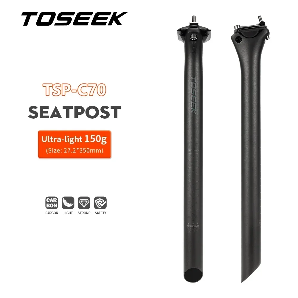 TOSEEK Carbon Seatpost Light Weight 27.2 31.6mm Length350/400mm Matte Black MTB Road Bike Seat Post Seat Tube Bicycle Parts
TOSEEK Carbon Seatpost Light Weight 27.2 31.6mm Length350/400mm Matte Black MTB Road Bike Seat Post Seat Tube Bicycle Parts