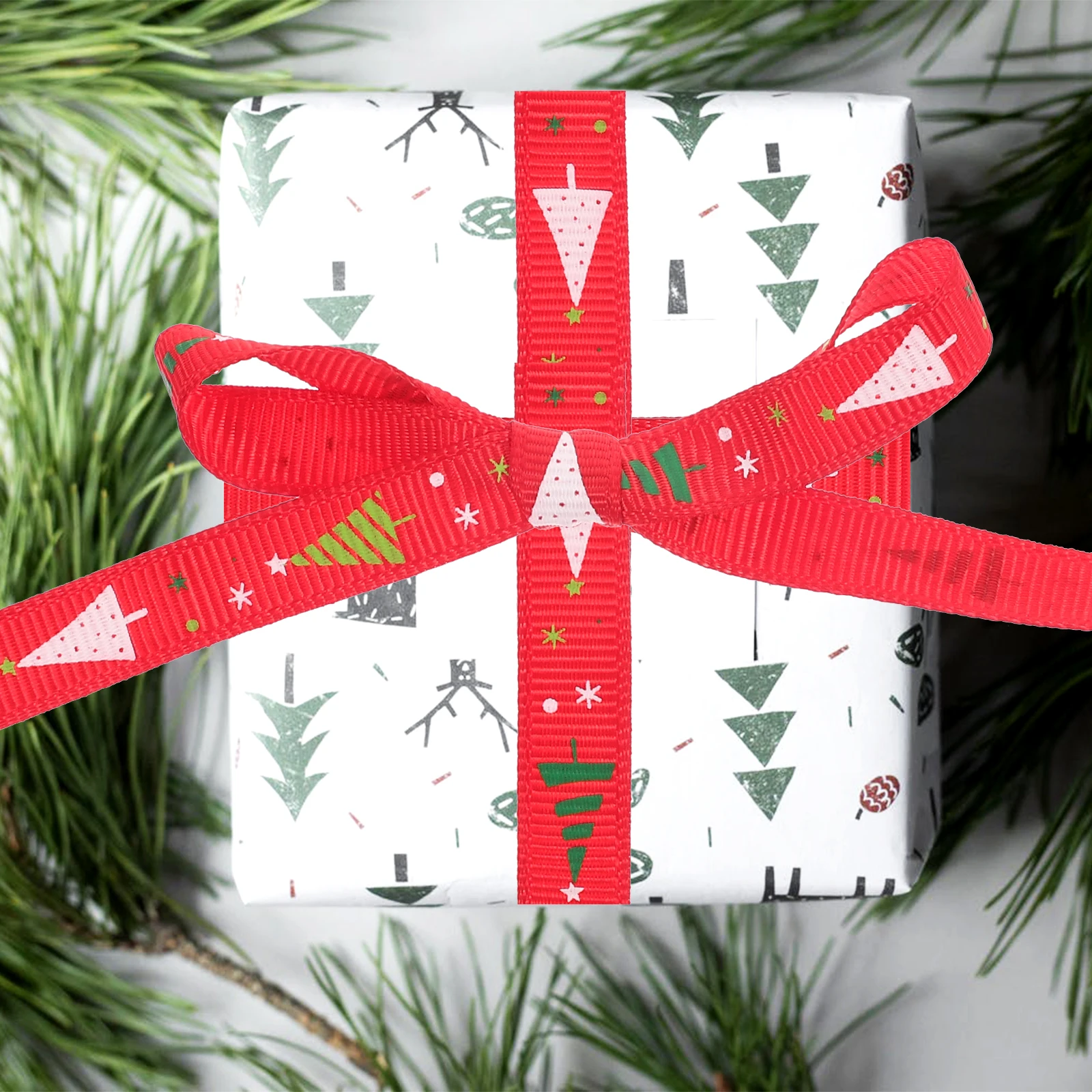 5 Rolls Gift Packing Ribbon Christmas Themed Printed Design Wrapping For Presents Party Decoration Reusable Polyester Decorative
5 Rolls Gift Packing Ribbon Christmas Themed Printed Design Wrapping For Presents Party Decoration Reusable Polyester Decorative