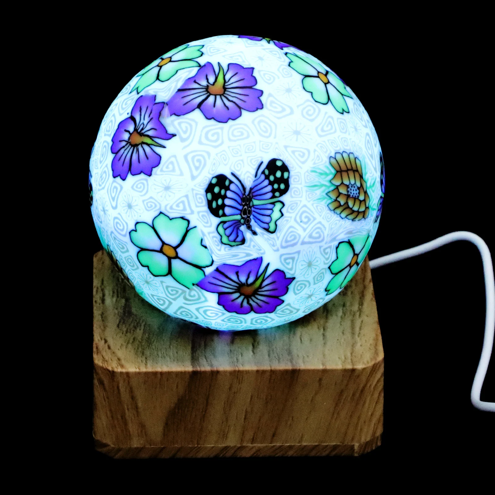 Glass Ball Light LED Seven Color Changing Night Lamp Decorative Bedroom Child Room Living Bar Cafe Restaurant Small Night Light
Glass Ball Light LED Seven Color Changing Night Lamp Decorative Bedroom Child Room Living Bar Cafe Restaurant Small Night Light