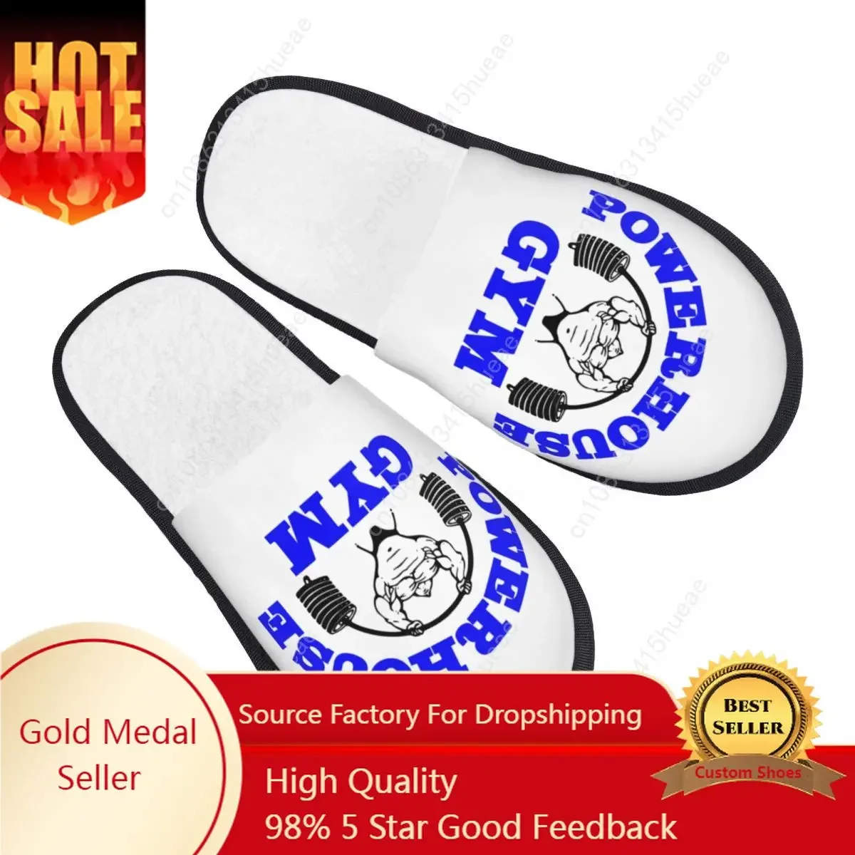 Powerhouse Gym Guest Slippers for Bathroom Women Custom Print Bodybuilding Fitness House Shoes
Powerhouse Gym Guest Slippers for Bathroom Women Custom Print Bodybuilding Fitness House Shoes