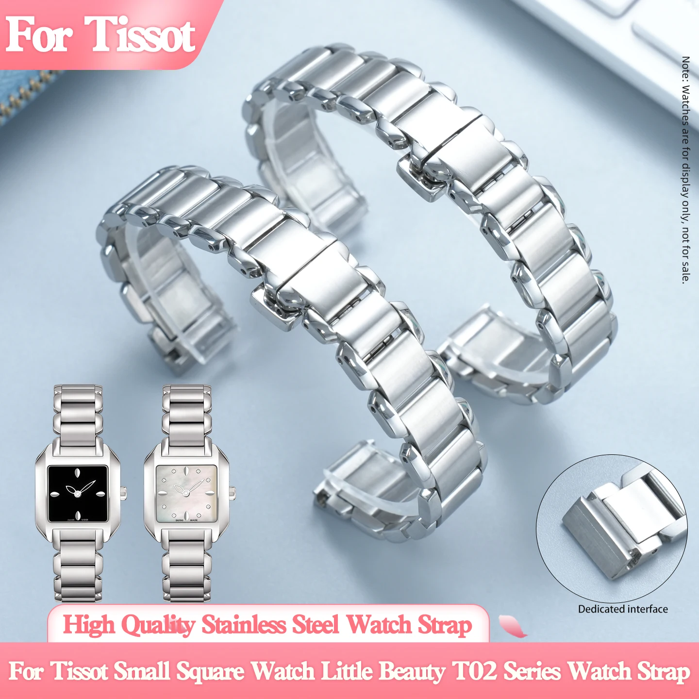 For Tissot 1853 Wave Series T023 T02 Stainless Steel Strap T032210a Small Square Watch Solid Stainless Steel Bracelet 14mm
For Tissot 1853 Wave Series T023 T02 Stainless Steel Strap T032210a Small Square Watch Solid Stainless Steel Bracelet 14mm