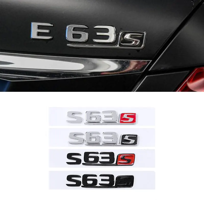 C63S E63S GLC63S S63S GLE63S logo Car Stickers for Mercedes-Benz A C E-Class Modified Accessories rear trunk labeling decals
C63S E63S GLC63S S63S GLE63S logo Car Stickers for Mercedes-Benz A C E-Class Modified Accessories rear trunk labeling decals