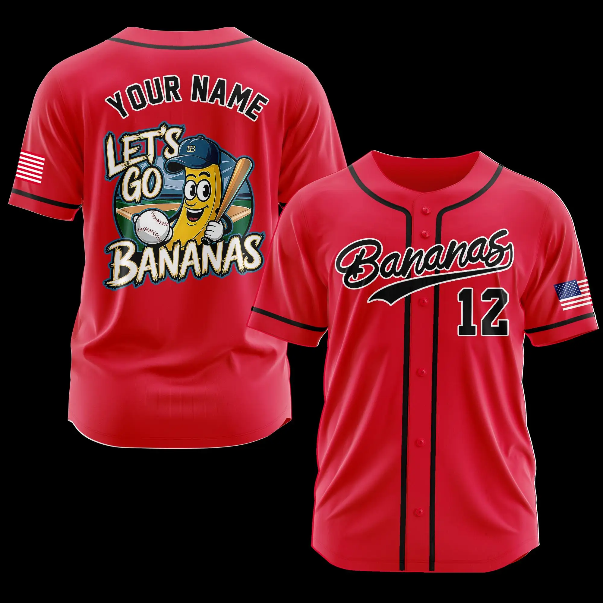 Custom Banana Team Baseball Jersey Personalized Name Number Shirt Breathable Quick Dry Sports Fan Uniform Gif
Custom Banana Team Baseball Jersey Personalized Name Number Shirt Breathable Quick Dry Sports Fan Uniform Gif