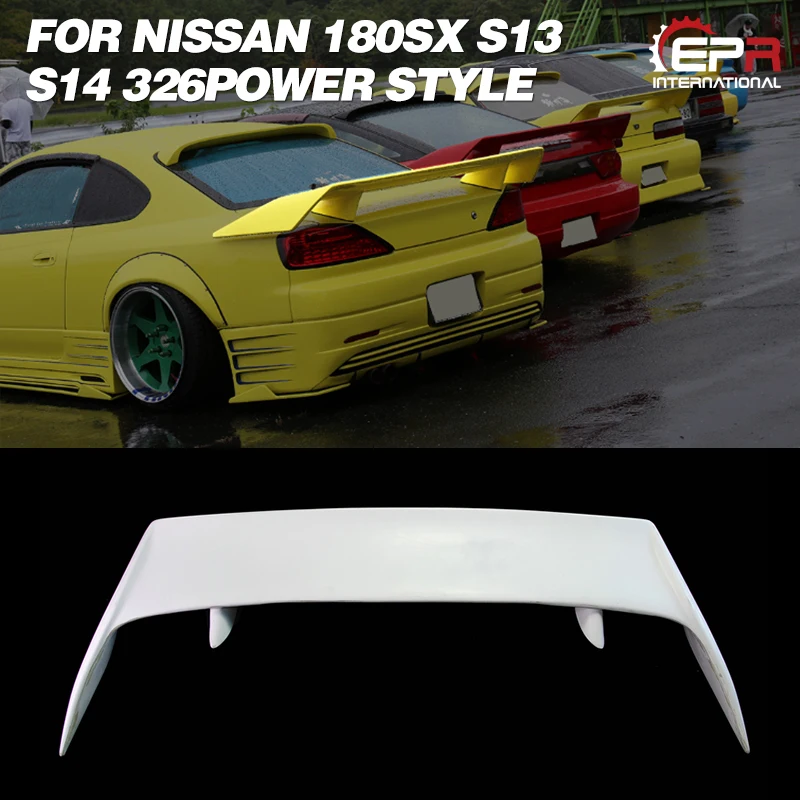 Подходит для Nissan Silvia 180SX S13 S14 S14A 326Power задний спойлер 
Подходит для Nissan Silvia 180SX S13 S14 S14A 326Power задний спойлер