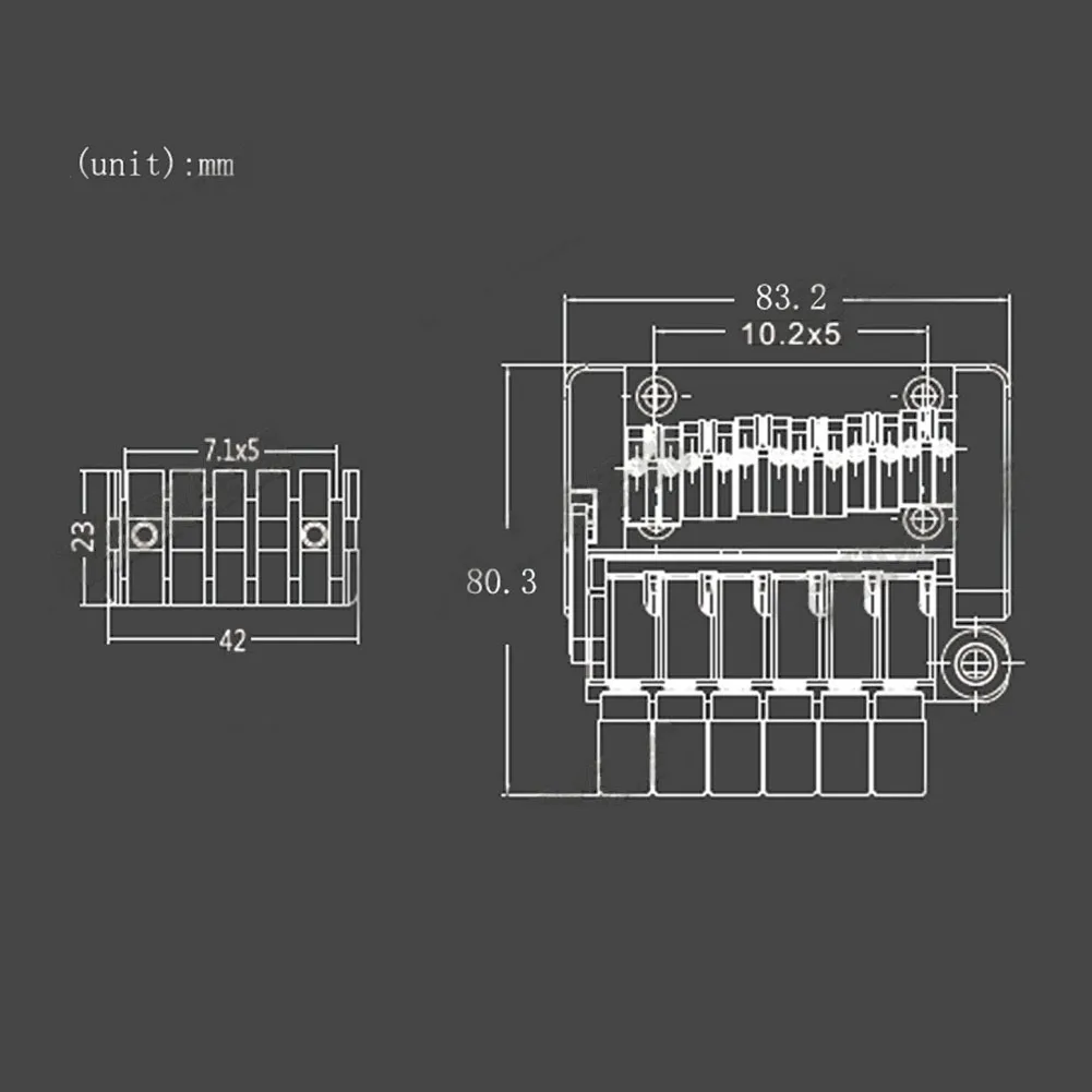 6-струнное роликовое седло, бридж тремоло, хвостовик для электрогитары, металлический материал, подходит для безголовой гитары
6-струнное роликовое седло, бридж тремоло, хвостовик для электрогитары, металлический материал, подходит для безголовой гитары