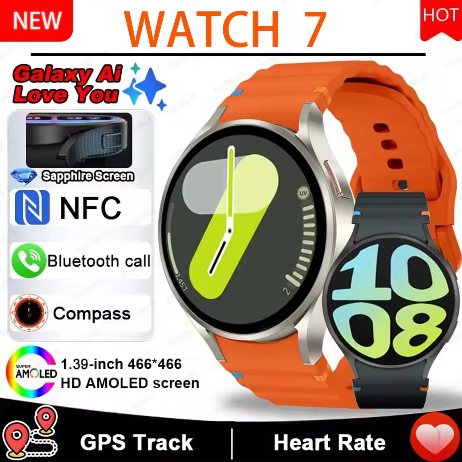 New For Samsung NFC Watch 7 Mini Smart Watch GPS AMOLED Screen HD Bluetooth Call Fitness Tracker Heart Rate Smartwatch Women Men 
New For Samsung NFC Watch 7 Mini Smart Watch GPS AMOLED Screen HD Bluetooth Call Fitness Tracker Heart Rate Smartwatch Women Men