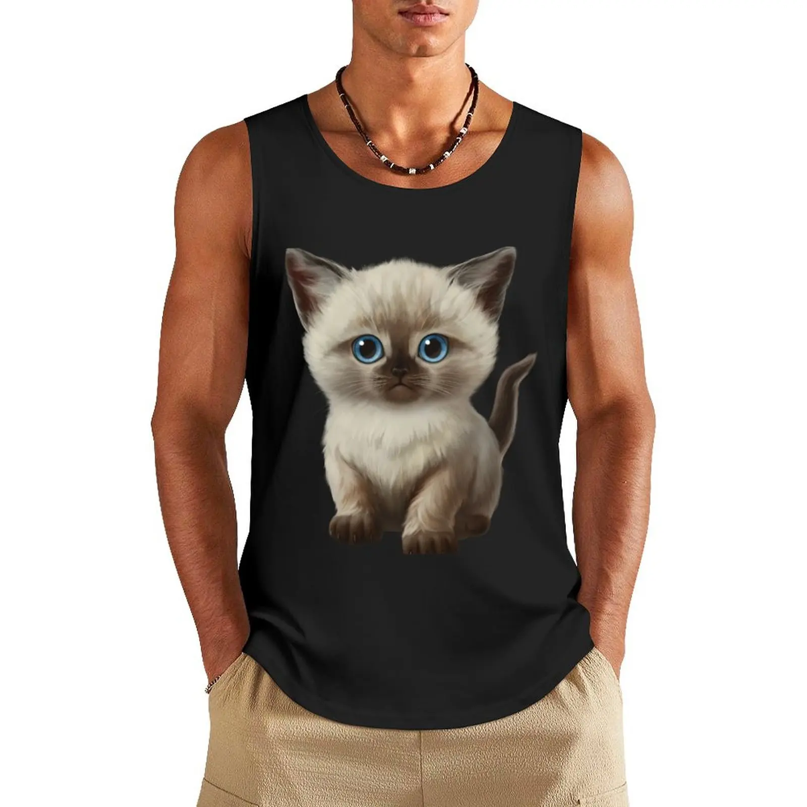 Cataclysm: Siamese Kitten Paws Tank Top sleeveless gym shirt man fitness bodybuilding men clothes vest men Man gym clothes
Cataclysm: Siamese Kitten Paws Tank Top sleeveless gym shirt man fitness bodybuilding men clothes vest men Man gym clothes