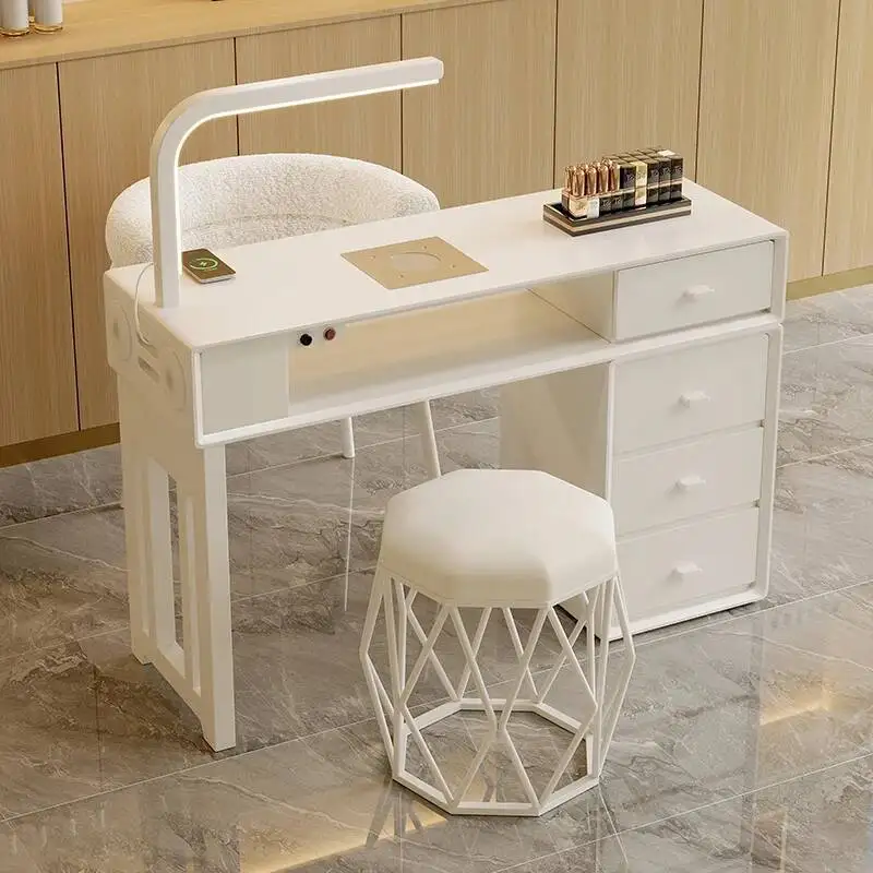 Эстетический итальянский маникюрный стол с ящиками, портативный модный современный маникюрный стол со стульями, дизайнерская мебель Mesa
Эстетический итальянский маникюрный стол с ящиками, портативный модный современный маникюрный стол со стульями, дизайнерская мебель Mesa