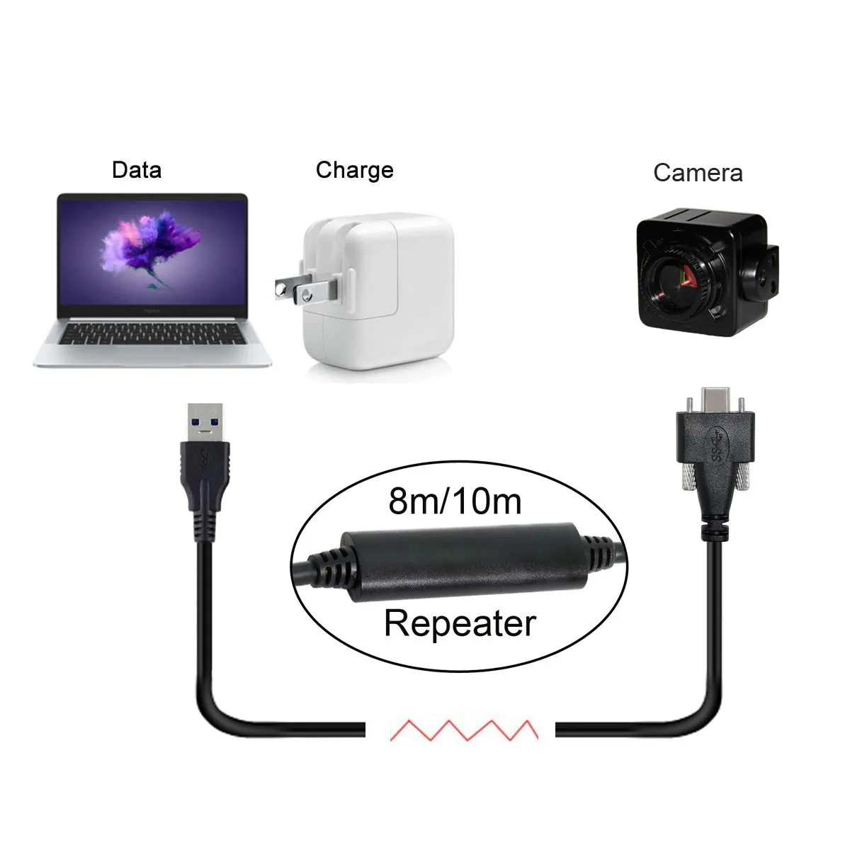 CY 8 Meters USB 3.1 Type-C Dual Screws Locking to Standard USB3.0 Data Cable Mount Type for Camera Recorder
CY 8 Meters USB 3.1 Type-C Dual Screws Locking to Standard USB3.0 Data Cable Mount Type for Camera Recorder