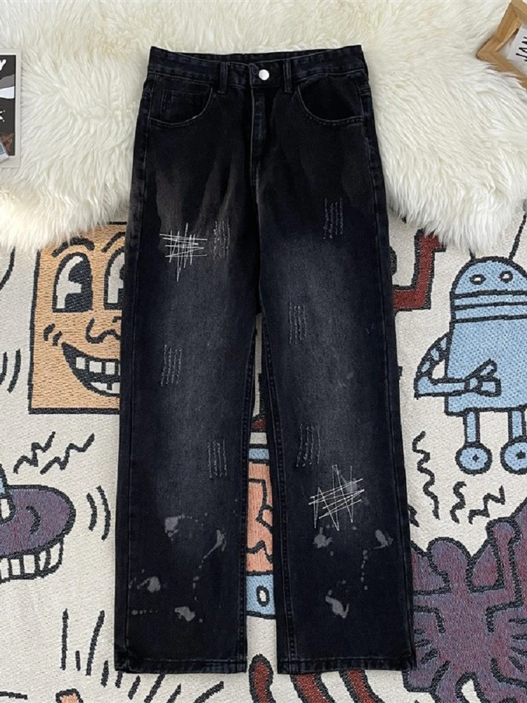 2024 Men Spring Autumn Fashion High Street Jacquard Jeans Men's High Waist Straight Pants Male New Loose Denim Trousers F184
2024 Men Spring Autumn Fashion High Street Jacquard Jeans Men's High Waist Straight Pants Male New Loose Denim Trousers F184