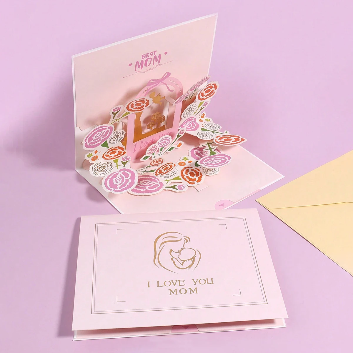 Creative 3D Pop-Up Greeting Card, Mothers Day Thank You Gift, Handmade Flower Greeting Paper carving thank you Card
Creative 3D Pop-Up Greeting Card, Mothers Day Thank You Gift, Handmade Flower Greeting Paper carving thank you Card